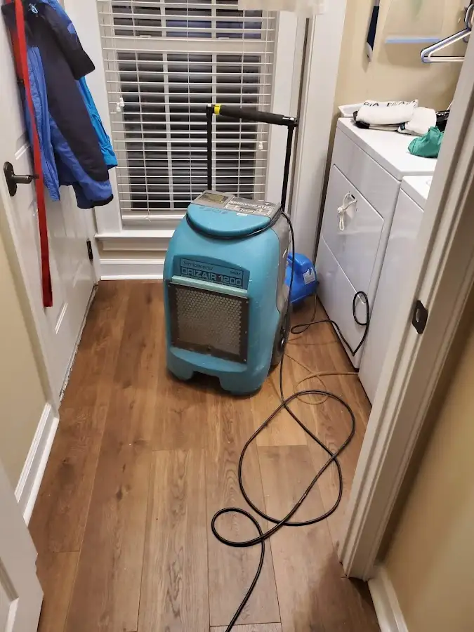 Commercial dehumidifier deployed for Flood Damage Cleanup in Miami Springs