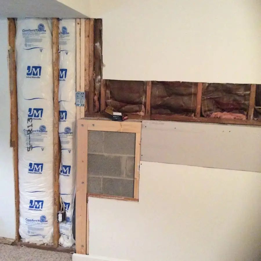 Wall insulation replacement during Odor Removal & Deodorization in Miami Springs